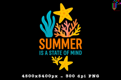 Summer Is a State of Mind Beach Design PNG File