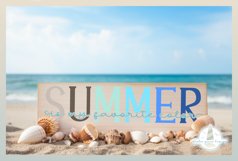 Summer Is My Favorite Color Quote Knockout Text SVG