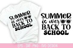 Summer is over back to school - Teacher SVG Design Product Image 1