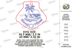 Summer Keychains Bundle Laser Cut. Summer Keyring SVG Product Image 3