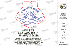 Summer Keychain Laser Cut. Summer Keyring SVG Product Image 2