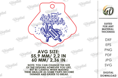 Summer Keychain Laser Cut. Summer Keyring SVG Product Image 2