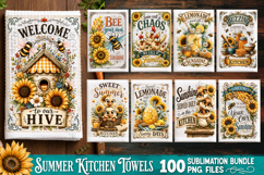 Summer Kitchen Towel Sublimation PNG Bundle 100 Designs Product Image 10