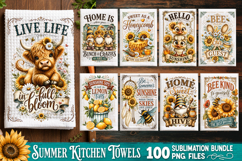 Summer Kitchen Towel Sublimation PNG Bundle 100 Designs Product Image 11