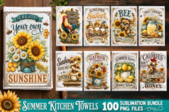 Summer Kitchen Towel Sublimation PNG Bundle 100 Designs Product Image 2