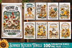 Summer Kitchen Towel Sublimation PNG Bundle 100 Designs Product Image 3