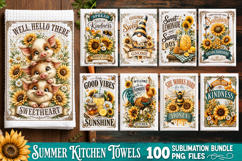 Summer Kitchen Towel Sublimation PNG Bundle 100 Designs Product Image 4