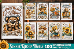 Summer Kitchen Towel Sublimation PNG Bundle 100 Designs Product Image 5