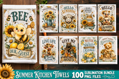 Summer Kitchen Towel Sublimation PNG Bundle 100 Designs Product Image 6