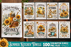 Summer Kitchen Towel Sublimation PNG Bundle 100 Designs Product Image 7