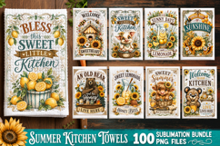 Summer Kitchen Towel Sublimation PNG Bundle 100 Designs Product Image 8