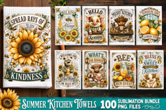 Summer Kitchen Towel Sublimation PNG Bundle 100 Designs Product Image 9
