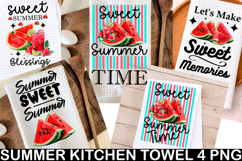 Summer Kitchen Towel Trendy Summer PNG, Summer Product Image 1
