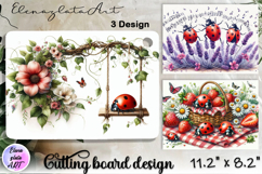 Cute lady bag cutting board sublimation, Funny lady bag Product Image 1