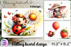 Cute lady bag cutting board sublimation, Funny lady bag Product Image 1