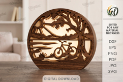 3D Summer Led Decors Bundle Laser Cut. Lightbox SVG Product Image 8