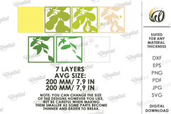 3D Summer Layered Fruit Decor. Pear Wall Art Paper cut Product Image 2