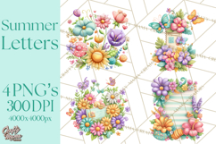 Summer Letters and Mail PNG, Summer Stationery Clipart Product Image 1