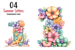 Summer Letters And Mail Png, Summer Stationery Clipart Product Image 1