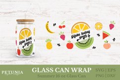 fruit glass can wrap svg being used as a 16 oz glass can wrap print