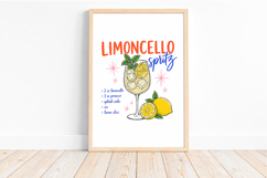 Summer Limon Cocktail Hand Drawn PNG Product Image 3