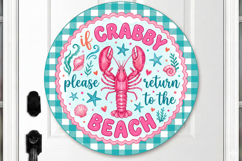 Summer Lobster Beach Door Hanger PNG Product Image 2