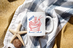 Summer Lobster Lover Club PNG, Coastal Design Product Image 5