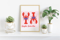Summer Lobster Lover Club PNG, Coastal Design Product Image 3