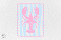 Summer Lobster PNG, Beach Coastal Sublimation Product Image 1
