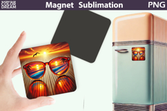 Sunset Beach Sunglasses Art | Summer Sublimation Product Image 1