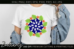 Summer Mandala SVG PNG EPS DXF Dolphin Starfish Mandala SVG Product Image 5