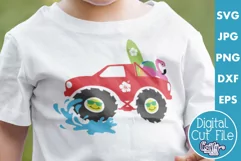Beach Monster Truck | Kid's Summer Svg Design Product Image 1