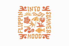 Retro Summer Flowers Beach T-shirt Design Bundle Product Image 5
