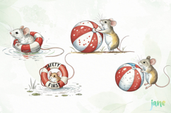 Summer Mouse Clipart Product Image 1