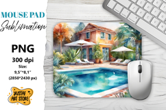 Vacation mouse pad sublimation. Summer mouse pad Product Image 1