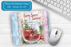 Strawberry Summer Mouse Pad Sublimation Farmhouse Desk Mat Product Image 1