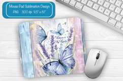 Butterfly Summer Mouse Pad Sublimation Farmhouse Desk Mat Product Image 1