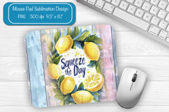Lemon Summer Mouse Pad Sublimation Farmhouse Desk Mat Product Image 1