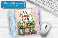 Garden Summer Mouse Pad Sublimation Farmhouse Desk Mat Product Image 1