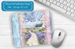 Garden Summer Mouse Pad Sublimation Farmhouse Desk Mat wrap Product Image 1