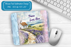 Lavender Summer Mouse Pad Sublimation Farmhouse Desk Mat Product Image 1
