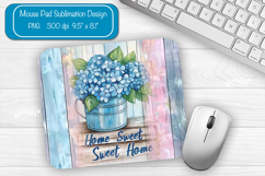 Flower Summer Mouse Pad Sublimation Farmhouse Desk Mat Product Image 1