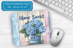 Garden Summer Mouse Pad Sublimation Farmhouse Desk Mat wrap Product Image 1