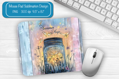 Flower Summer Mouse Pad Sublimation Farmhouse Desk Mat Product Image 1