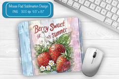 Strawberry Summer Mouse Pad Sublimation Farmhouse Desk Mat Product Image 1