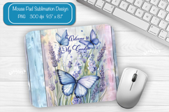 Butterfly Summer Mouse Pad Sublimation Farmhouse Desk Mat Product Image 1