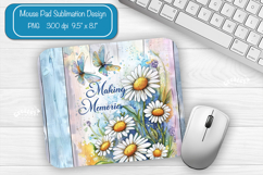 Daisies Summer Mouse Pad Sublimation Farmhouse Desk Mat Product Image 1