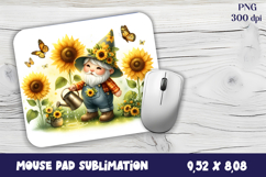 Gnome Mouse Pad. Autumn Mouse Pad Product Image 1