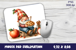 Gnome Mouse Pad. Autumn Mouse Pad Product Image 1
