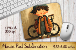 Summer Sun boy Mouse Pad | Sublimation PNG Product Image 1